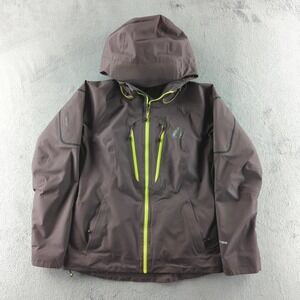 Eddie Bauer First Ascent Jacket Womens Small Purple Down Hooded WeatherEdge Ski